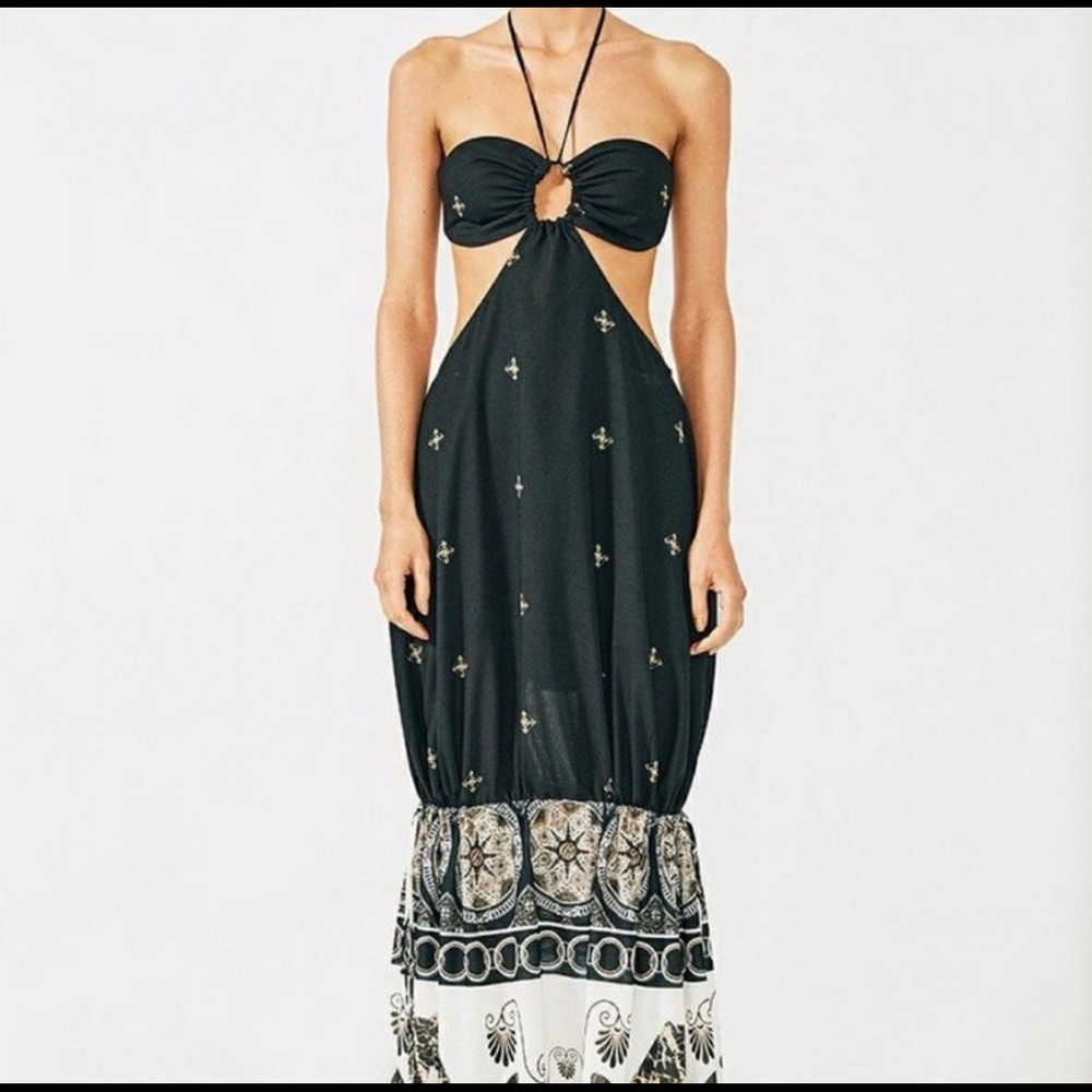 NWT Shona Joy Mansart Bandeau Maxi Dress